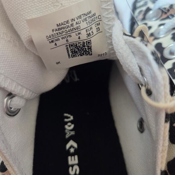 Converse Leopard Sneakers Size 6 - Picture 6 of 11